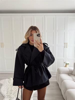Lacivert Kısa Trenç -9609