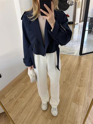 Lacivert Reglan Kısa Ceket-9306