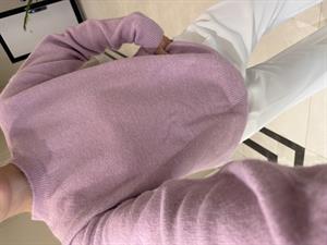 Lavanta  Bisiklt Yaka Yumuşak Dokulu Triko Kazak-10640