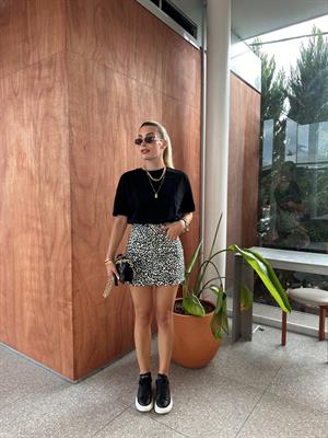 Leopar Desenli Jean Etek