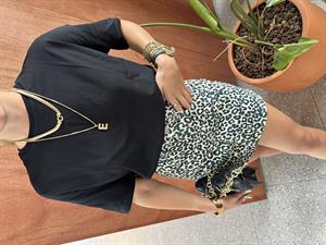 Leopar Desenli Jean Etek