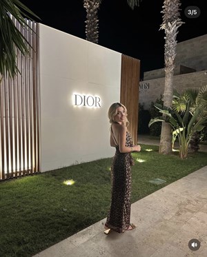 Leopar Desenli Midi Elbise