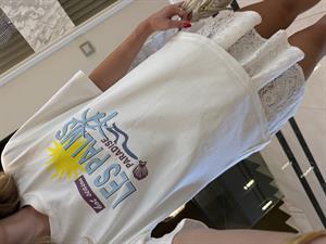 Les Palms Baskılı Basic Tişört