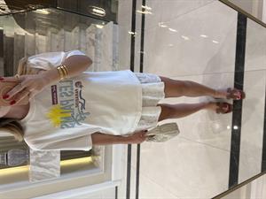 Les Palms Baskılı Basic Tişört