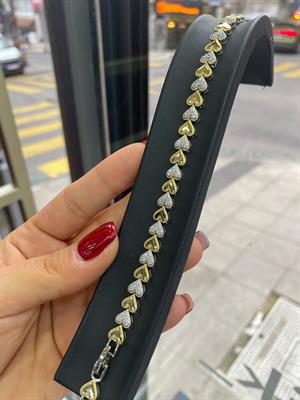 Lovely Gold-Gümüş Diamond Seri Bileklik