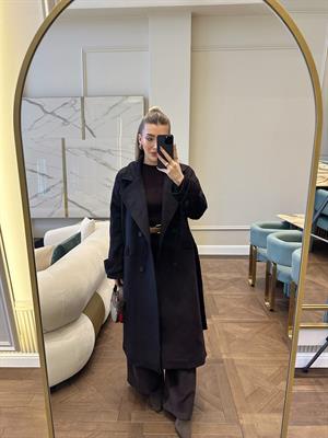Marka Model Astarlı Mor Kaşe Kaban 