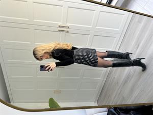 Marka Model Siyah Zımbalı Etek