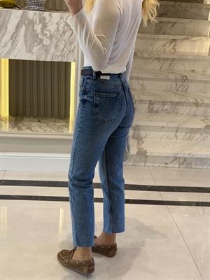 Mavi Boyfit Yüksek Bel Jean 