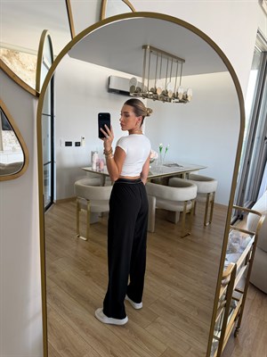 Orj Marka Beli Lastikli Pantolon 