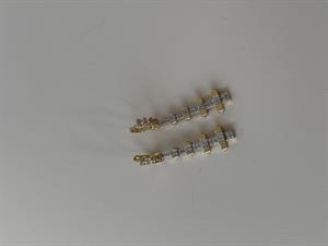 Pearly Gold Yansımalı Küpe