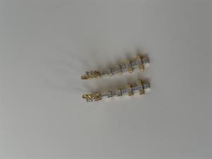 Pearly Gold Yansımalı Küpe