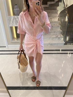 Pembe Eteği Bağlamalı İkili Takım