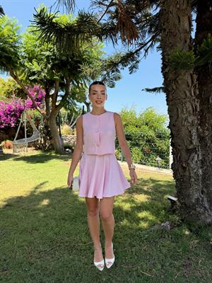 Pembe İkili Fes Takım