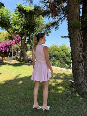 Pembe İkili Fes Takım