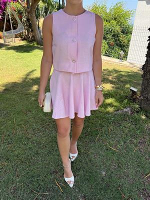 Pembe İkili Fes Takım