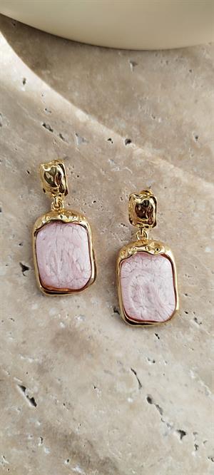 Pembe  Sedefli Bella Küpe