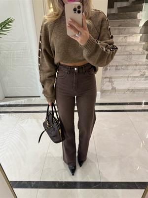 Retro Kahve Straight ZR Jean