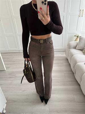 Retro Kahve Straight ZR Jean.