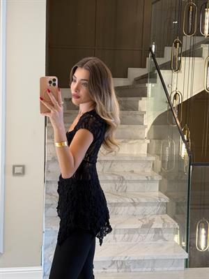 Siyah Dantel Top-31251