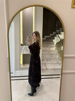 Siyah Desenli Etek-1115