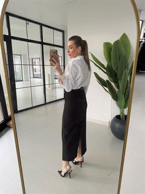 Siyah DLV Premium Midi Kalem Etek 