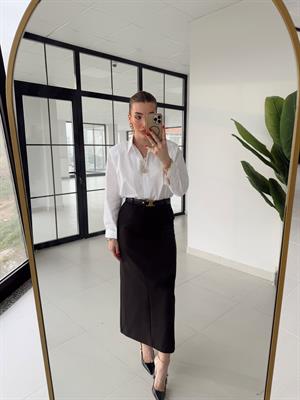 Siyah DLV Premium Midi Kalem Etek 