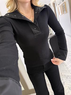 Siyah Garnili Triko-37009