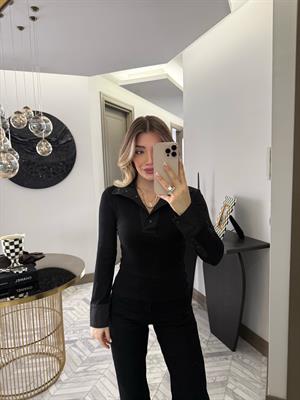 Siyah Garnili Triko-37009