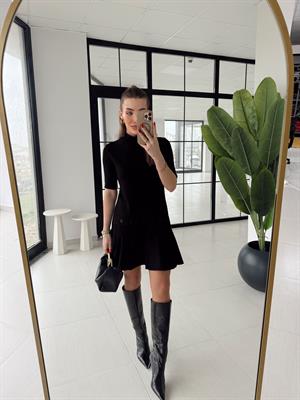 Siyah Godeli DLV Elbise