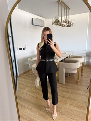 Siyah Kemerli Pensli İkili Takım-FW