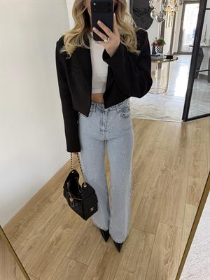 Siyah Kısa Ceket-9704 