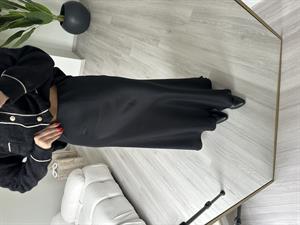 Siyah Maxi Boy Saten Etek