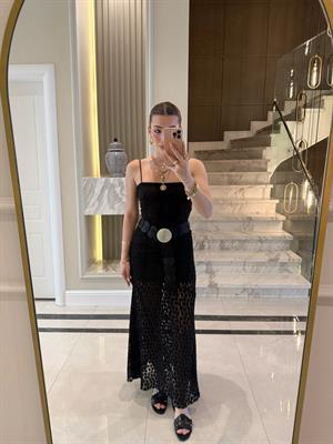 Siyah New Keidy Brode Midi Boy  Etek