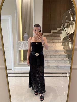 Siyah New Keidy Brode Midi Boy  Etek