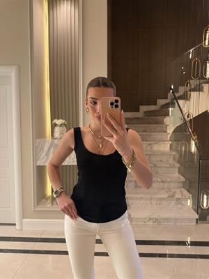 Siyah Orj Marka Massi Transparan Atlet