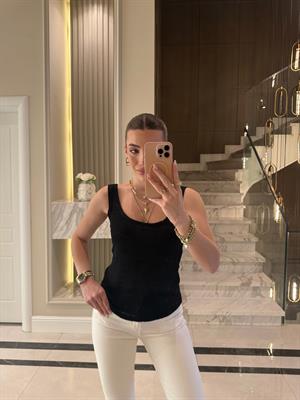 Siyah Orj Marka Massi Transparan Atlet