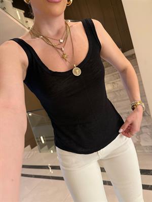 Siyah Orj Marka Massi Transparan Atlet