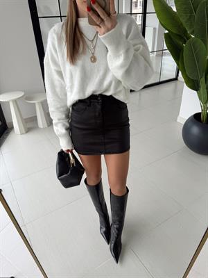 Siyah Orj Marka Mum Kaplama Etek ZR