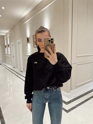 Siyah Orj Marka Sweatshirt