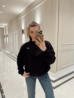 Siyah Orj Marka Sweatshirt