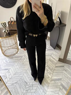 Siyah Orjinal Marka Straight Jean