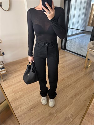 Siyah Orjinal Marka Straight Jean