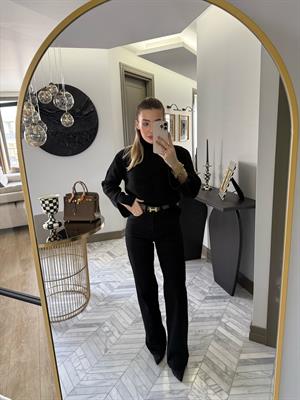 Siyah Orjinal Marka Straight Jean