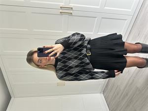 Siyah Şort Astarlı Piliseli Etek