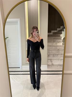 Siyah Taşlı Premium Jean 