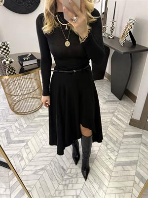 Siyah Volanlı Etek-37107