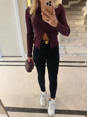 Siyah Yüksekbel Toparlayıcı Skinny Jean-72031