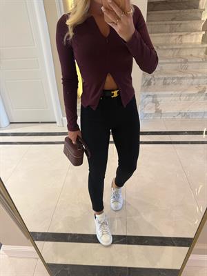 Siyah Yüksekbel Toparlayıcı Skinny Jean-72031