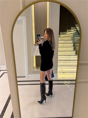 Siyah Zr Orjinal Marka Vatkalı Elbise