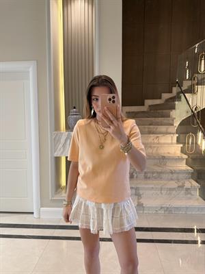 Somon Kısa Kol Vatkalı Tişört-241134